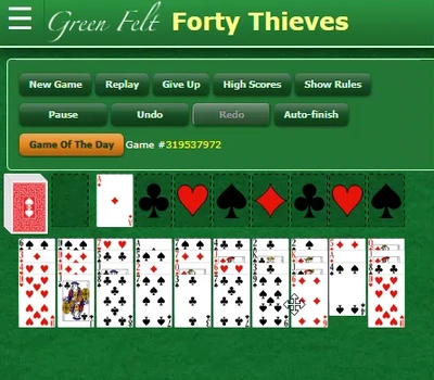 Forty-Thieves Solitaire GreenFelt gif large