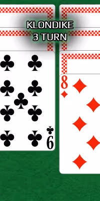  Klondike Solitaire Three Turn by Green Felt online and free